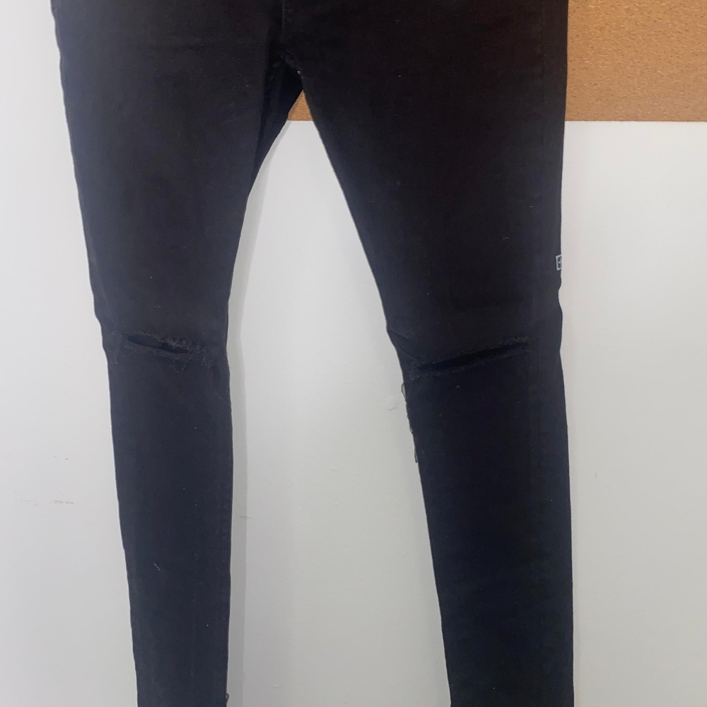 Ksubi Black Jeans with White Cross Graphics - Picture 3 of 10